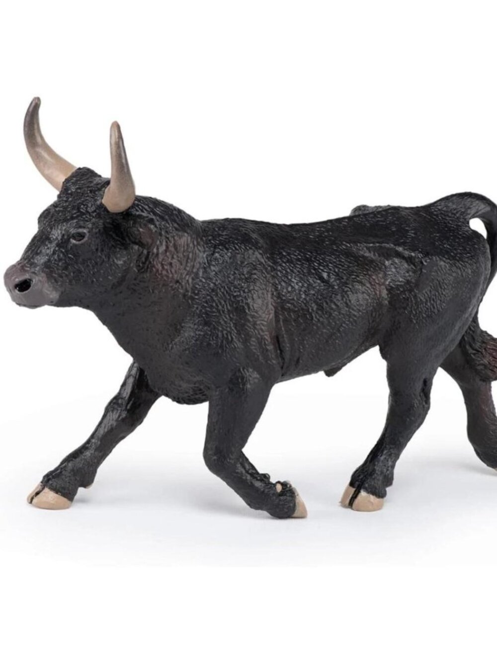 Camargue Bull Figurine - Hand Painted Farm‎ Animal Cow Toy Figure - NEW Papo